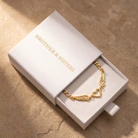 Thumbnail for The gold bracelet in the Brother & Sisters gift box | SKU: 42007-gold