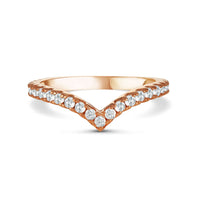 Thumbnail for Curved wedding band — product photo on a white background, silver