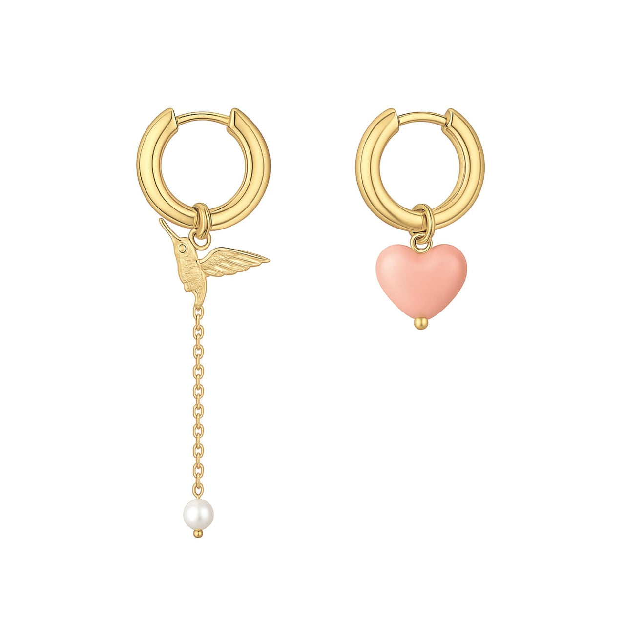 Celeste Charm Hoops