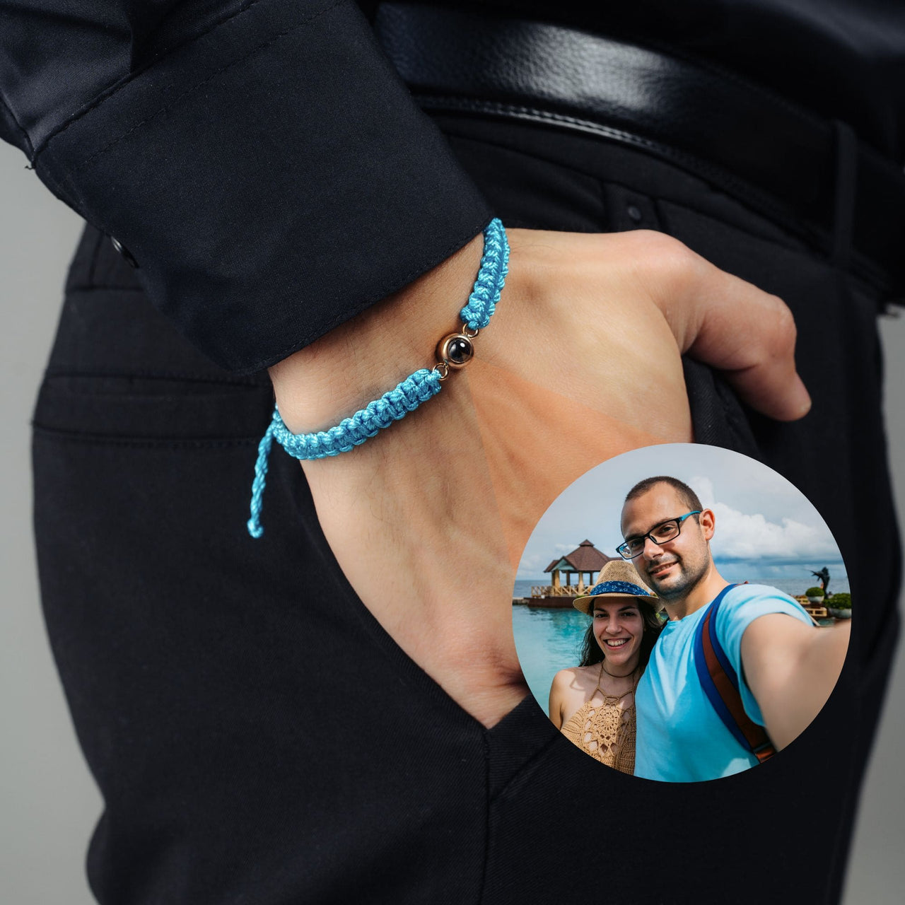 Herren Foto Armband