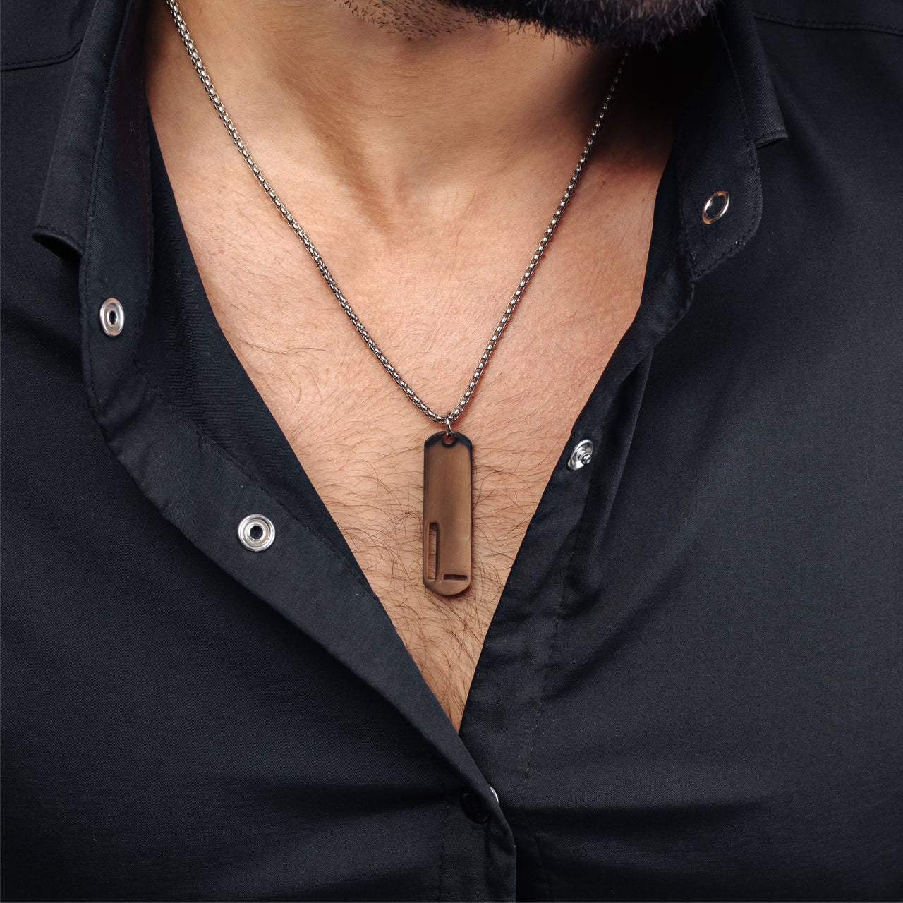 Collier Lettre Masculin