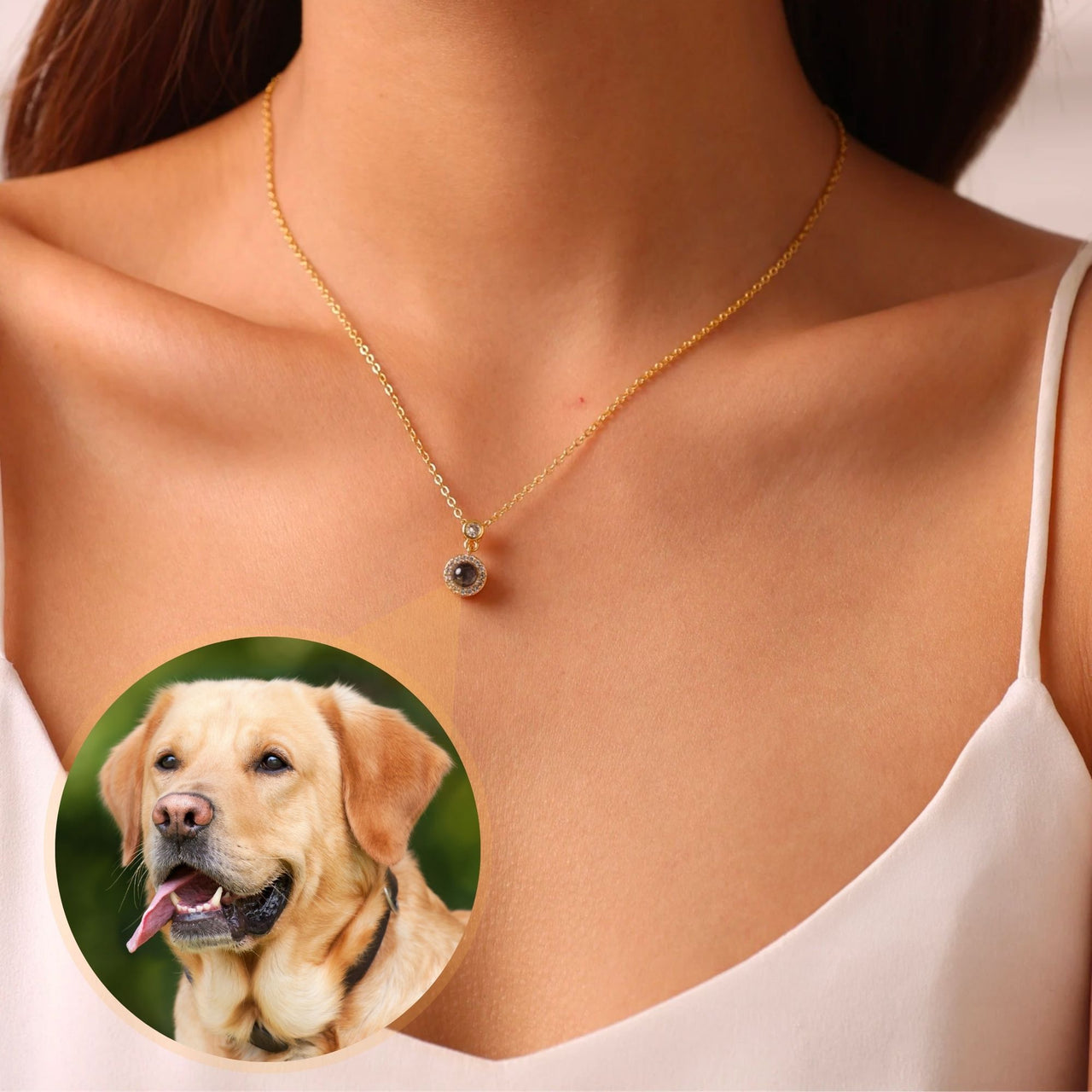 Halo Photo Necklace