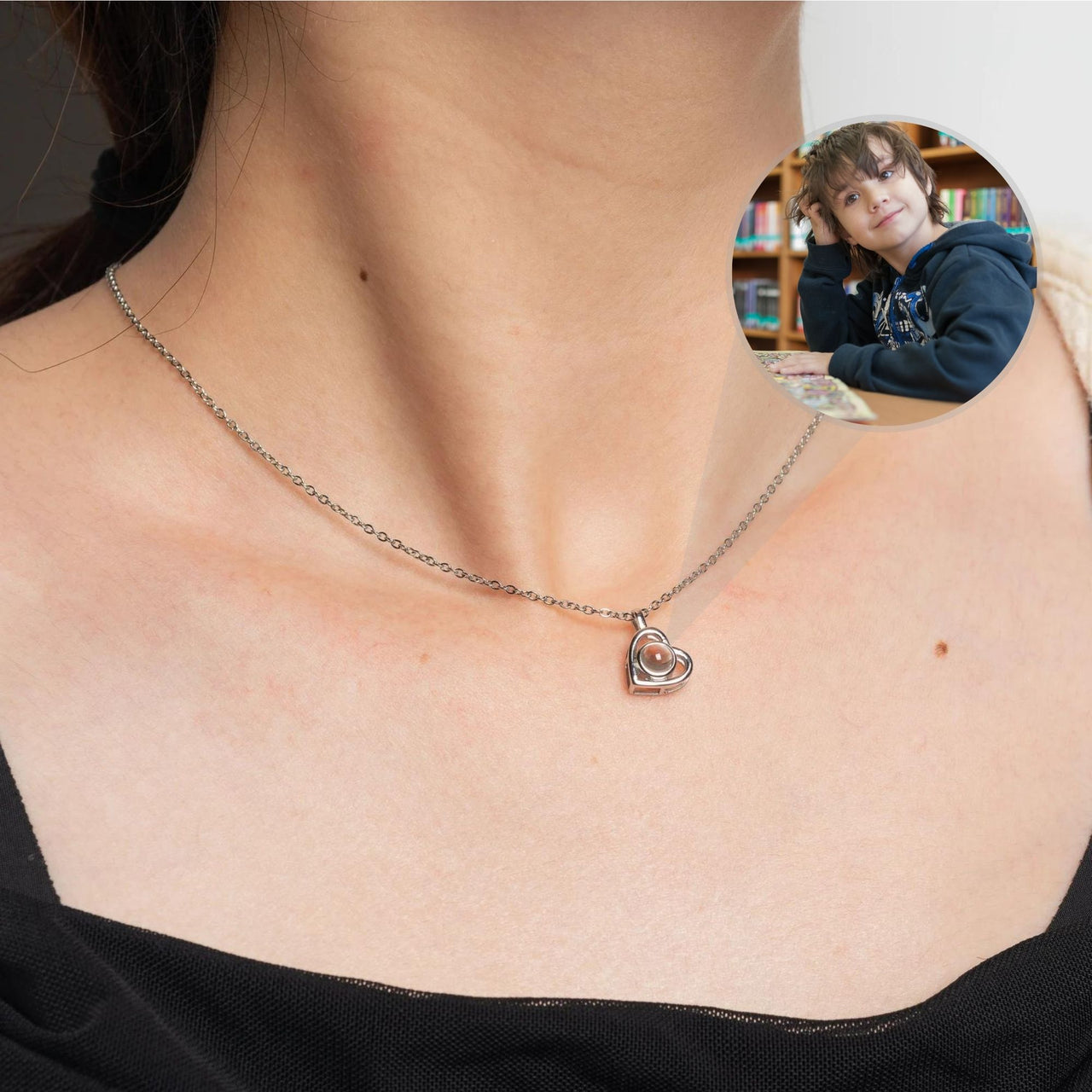 Heart Photo Necklace