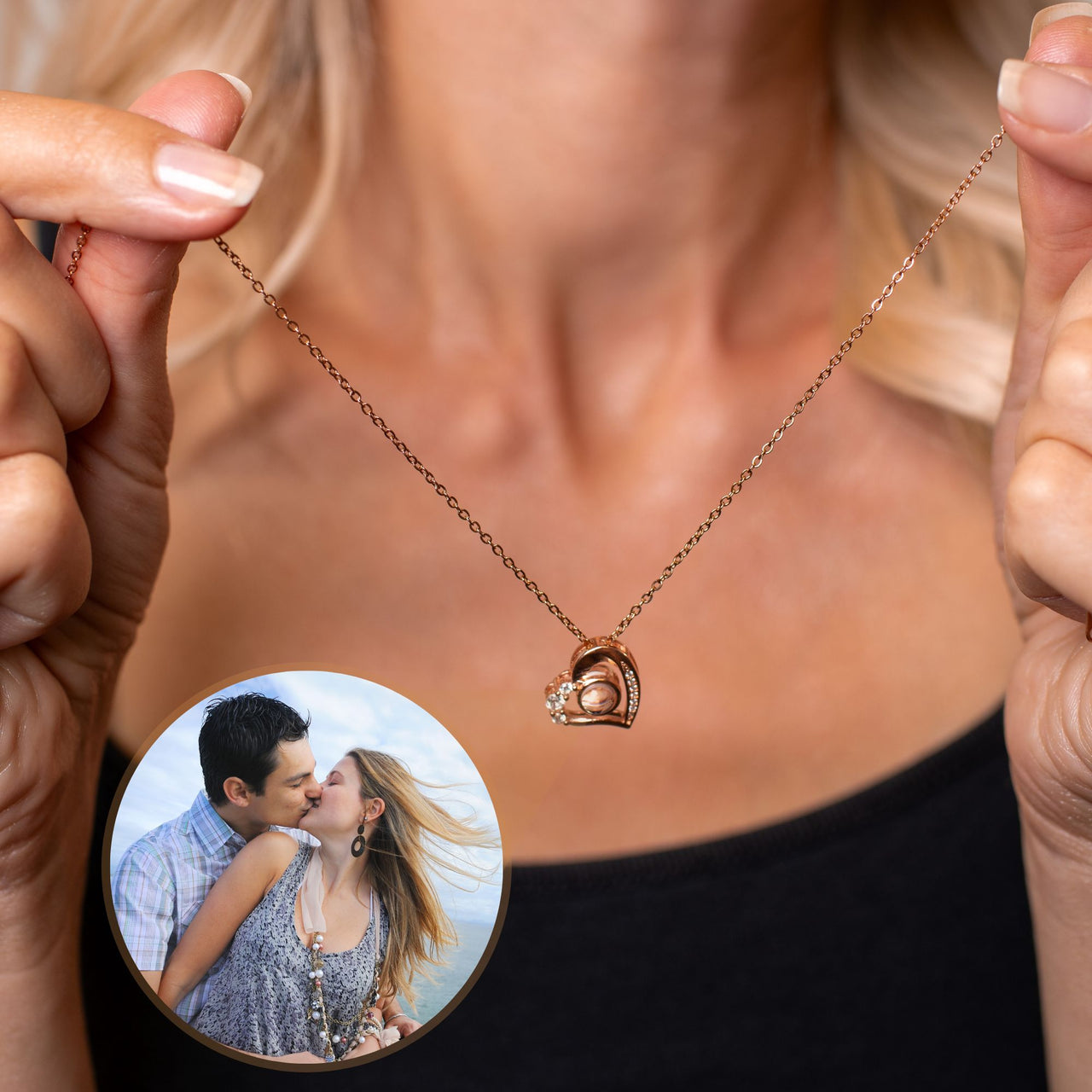 Precious Heart Photo Necklace