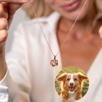 Thumbnail for Paw Print Photo Necklace