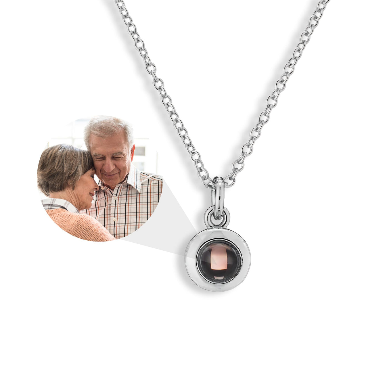 Circle Photo Necklace