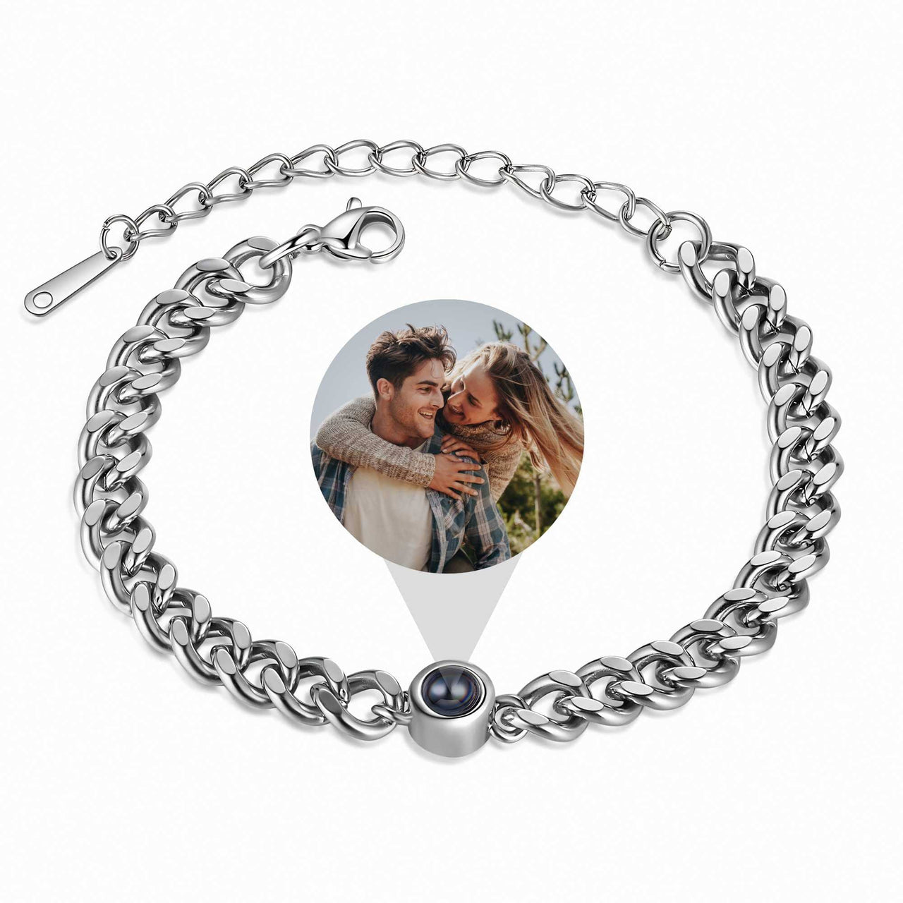 Stahl Foto Armband