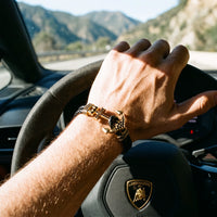 Thumbnail for Gold Anchor – hand on a Lamborghini steering wheel | Brother & Sisters | SKU: 3621358-gold-XS-14-15, 3621358-gold-S-16-17, 3621358-gold-M-18-19, 3621358-gold-L-20-21, 3621358-gold-XL-22-23