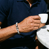 Thumbnail for Black Viking & Grey Stones – with an espresso | Brother & Sisters | SKU: 21039839-gun-black-XS-14-15, 21039839-gun-black-S-16-17, 21039839-gun-black-M-18-19, 21039839-gun-black-L-20-21, 21039839-gun-black-XL-22-23