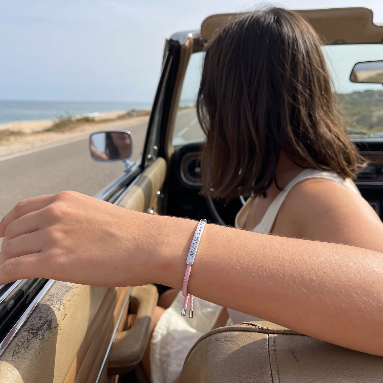Braided bracelet — worn on a relaxed day, silver | SKU: lecorail-wg