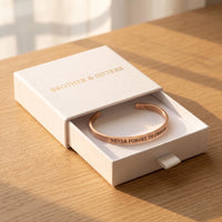 Thumbnail for Never Forget To Dream, rose gold bracelet — gift box | SKU: nftd-rg