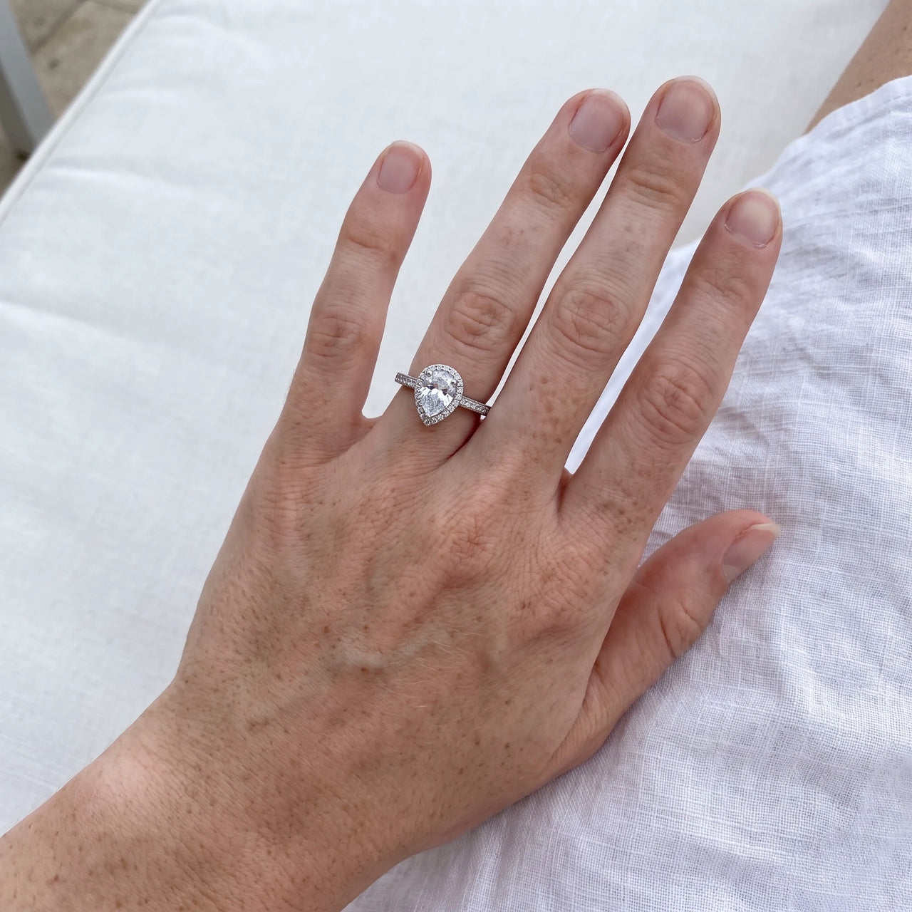 Promise ring — worn, real size, silver | SKU: 505162-4.5-silver