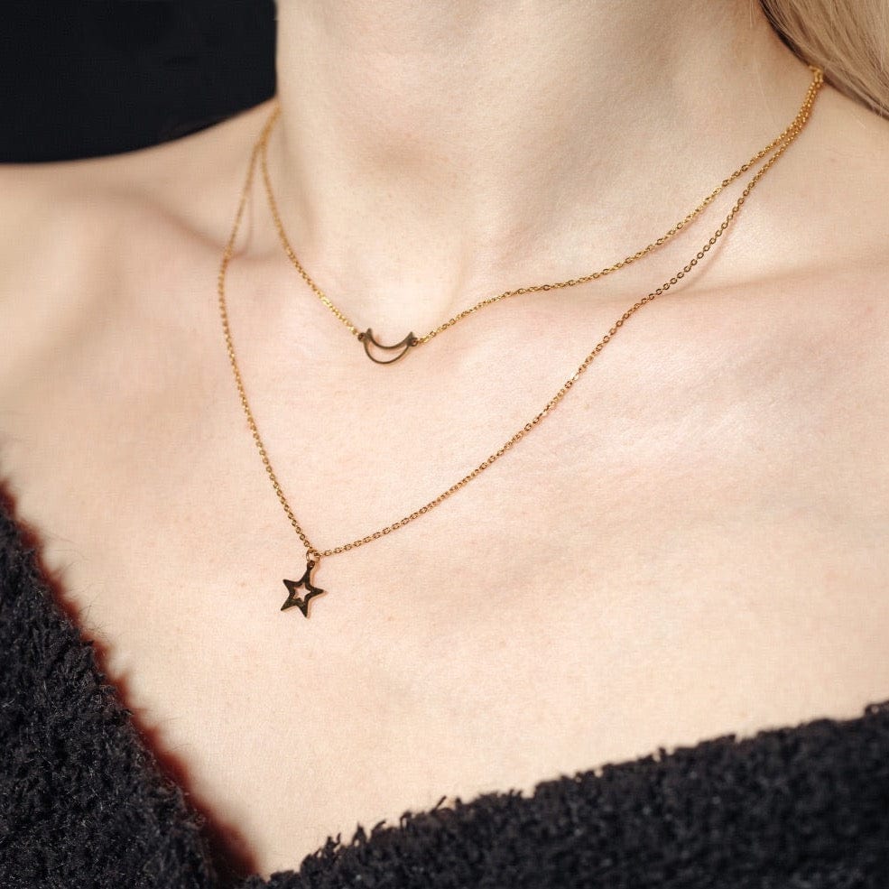 Moon & Star Necklace