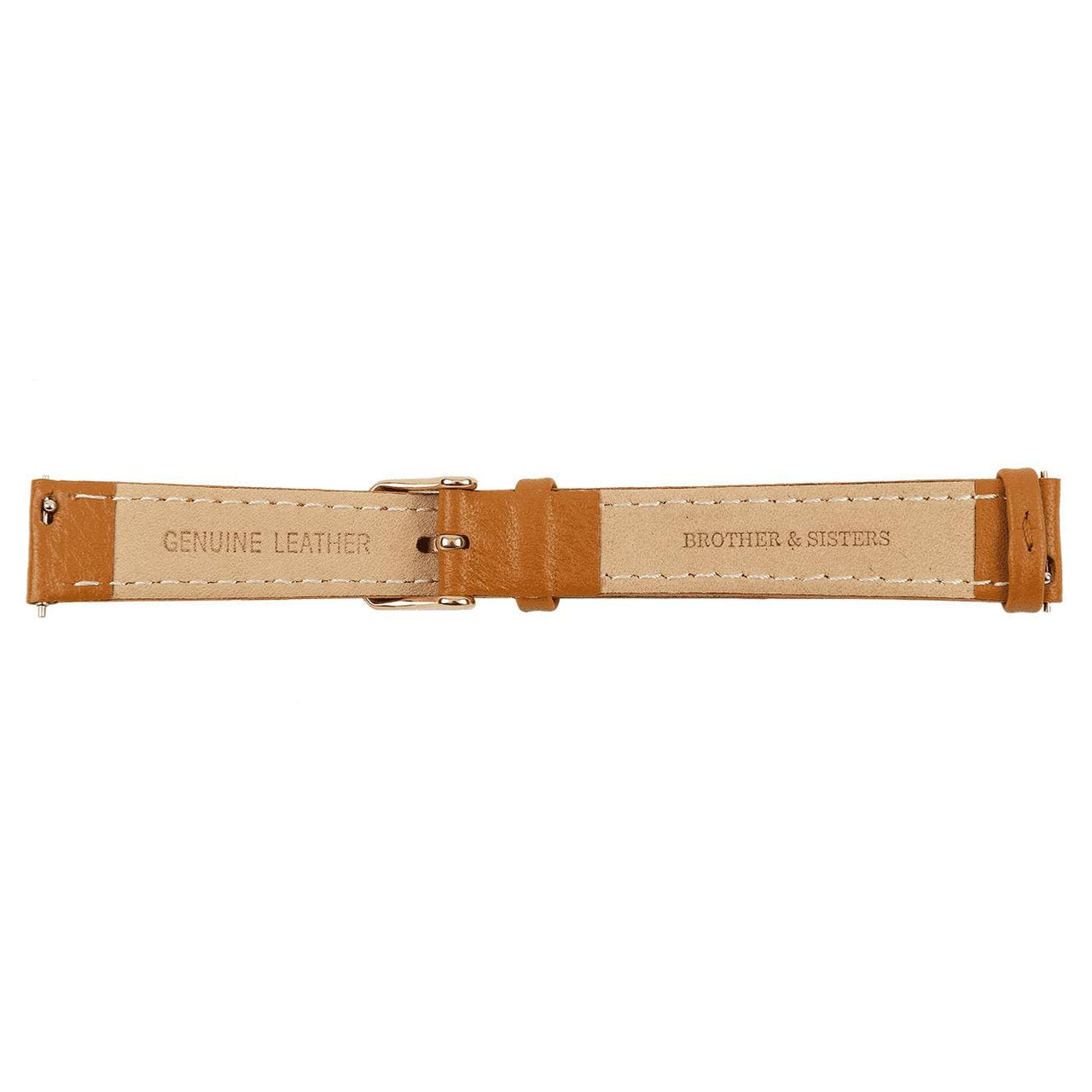 Brown Leather Strap & Rose Gold Buckle - Brother & Sisters